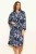 Midnight Fern 100% Cotton Fleece  Kimono Robe