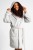 Silver Hooded Fleece Robe